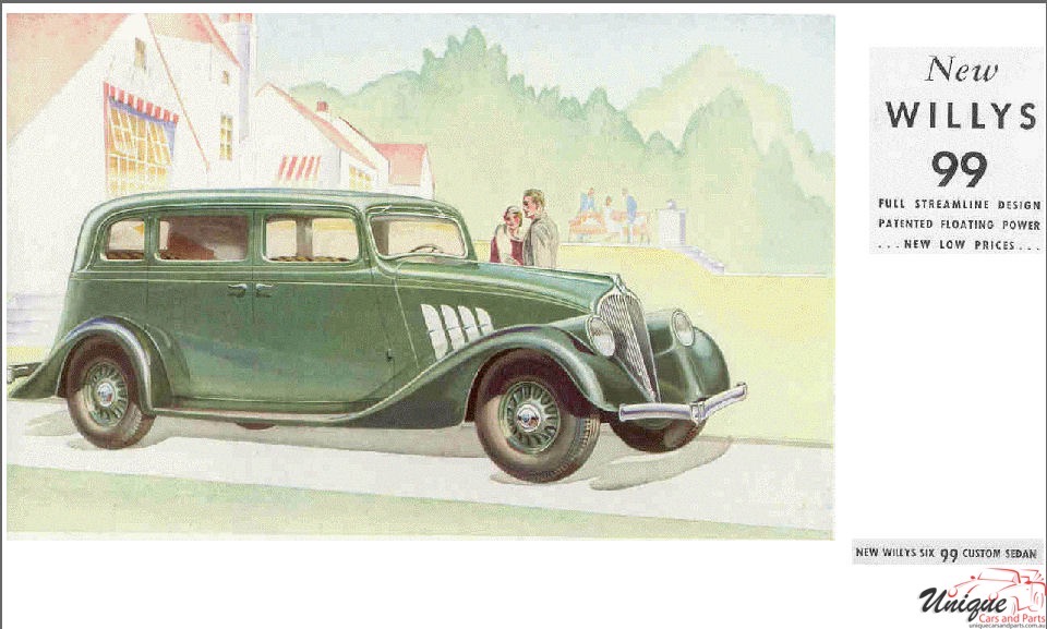 1933 Willys 99 Brochure Page 9